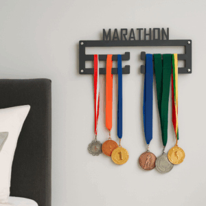 Marathon Medaille Houder - 12 Medailles - Ophangen aan Muur