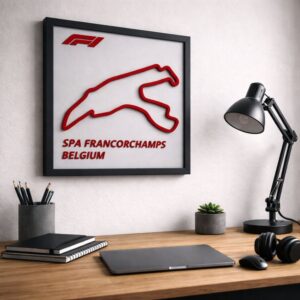 Spa Francorchamps Circuit - Formule 1 Poster - Decoratie - Formule 1 Cadeau