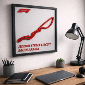 Jeddah Street Circuit - Formule 1 Poster - Decoratie - Formule 1 Cadeau