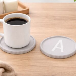 Onderzetter met Initiaal - Personaliseerbaar - 13 cm - Glazen - Bekers - Mokken