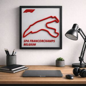 Spa Francorchamps Circuit - Formule 1 Poster - Decoratie - Formule 1 Cadeau