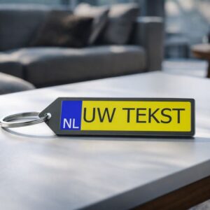 Kenteken Sleutelhanger - Personaliseren Met Naam Of Tekst