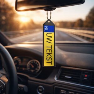 Kenteken Sleutelhanger - Personaliseren Met Naam Of Tekst